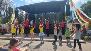 In Action beim Colditzer Birkenfest