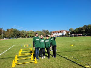 Begungsparcours vom CTV für klein und groß beim Colditzer Stundenlauf