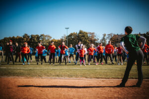 Erwärmung mit dem CTV beim Colditzer Stundenlauf