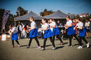 Tanzgruppe Wild Cats beim Colditzer Stundenlauf